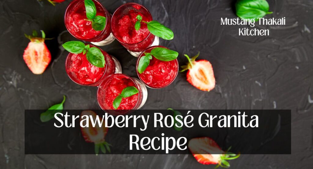 Strawberry Rosé Granita Recipe